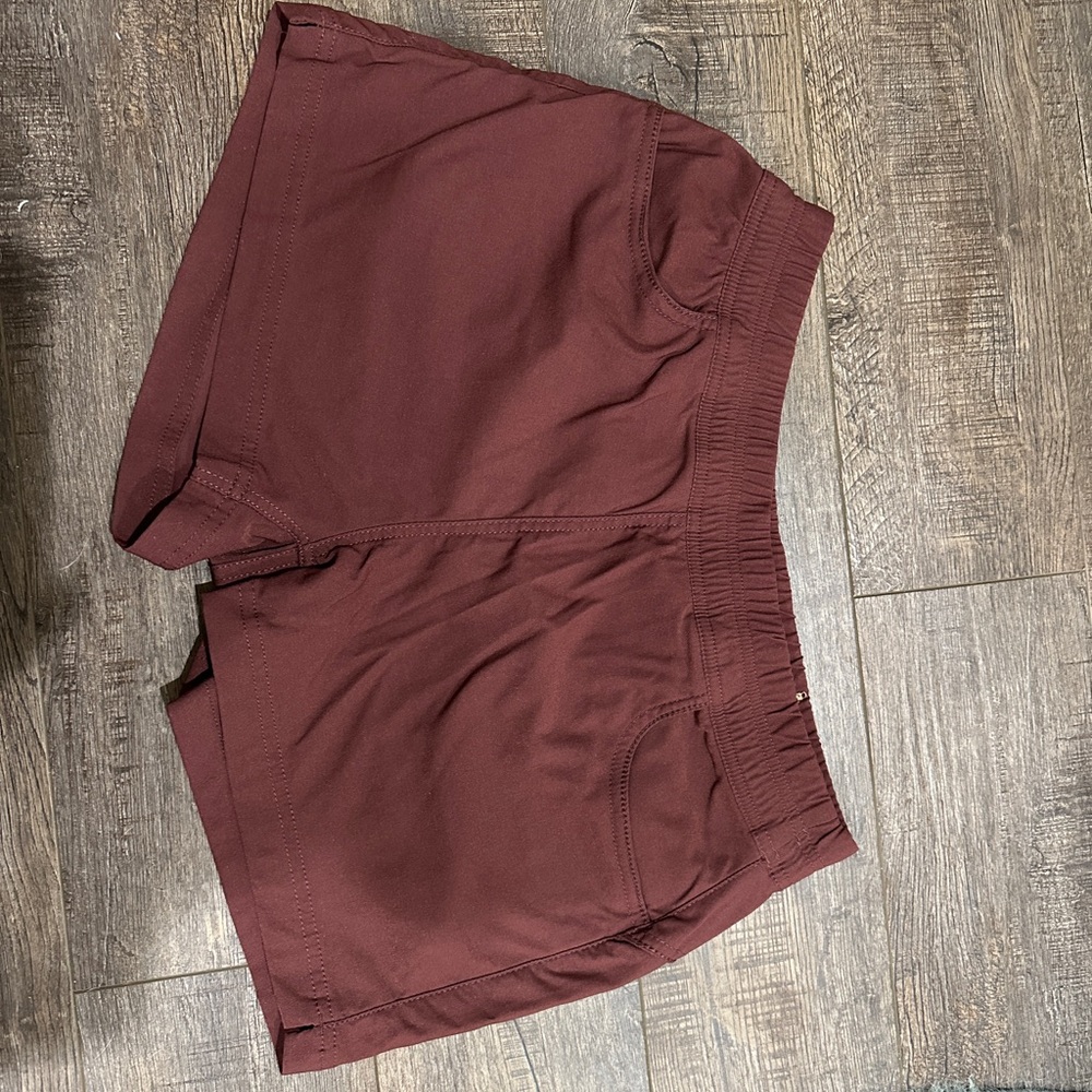 Prana High Waist Maroon Shorts